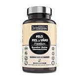 Vittalogy Cápsulas de Vitaminas, Biotina, Queratina y Zinc para Fortalecer Pelo, Piel y Uñas. Suplemento Natural de Hombre y Mujer contra la Caída del Cabello.120 Pastillas
