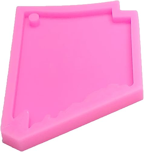 Miniatura 4 de Moldes de silicona con forma de mapa estatal de Arkansa de Estados Unidos brillante y brillante para manualidades, llavero de bricolaje, molde de