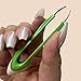 Comfort Hold Ergonomic Slanted Tip Multipurpose Stainless Steel Non-Slip Sure Grip Precision Splinter Facial Hair Removal Eyebrow Tweezers Men Women Arthritis Hands