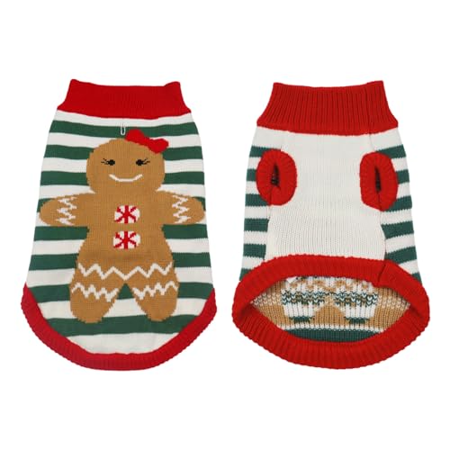 Dog Sweaters Pet Christmas Knitted Sweater...