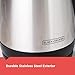 BLACK+DECKER 1.7L Cordless Electric Kettle, KE1700SD, Rapid Boil, Auto Shutoff, Stainless Steel