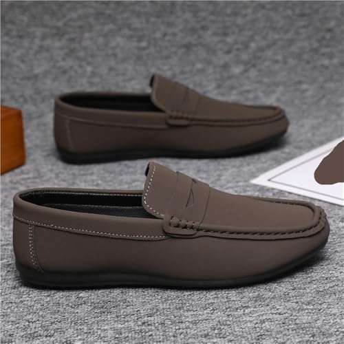 Mens Loafers Round Toe Lightweight Anti Walking Shoes Flexible Comfortable Casual Slip On for Business Office Work Wedding3