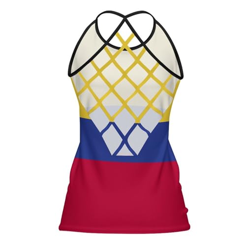 TAIZIYEAH Colombia Flag V-neck Pleated T-shirt Casual for Women Spring Summer Party Clothes2