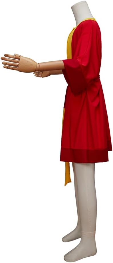 Adult Men Emperor Kuzco Cosplay Costume King Costume Outfits with Hat Anime Red Fancy Dress Robe