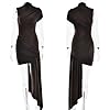 JUMISEE Women’s Elegant Irregular Ruched Mini Dres... #5