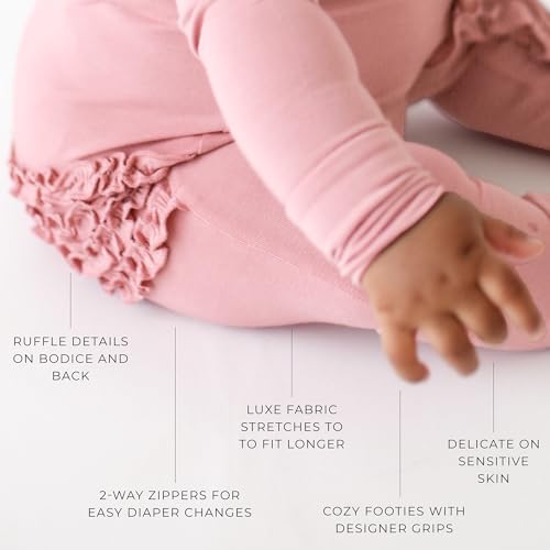 Image of Posh Peanut Baby Rompers Pajamas - Newborn Sleepers Boy Clothes - Kids One Piece PJ - Soft Viscose from Bamboo