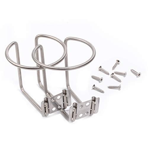image for Z-Color 2pcs Stainless Steel Boat Ring Cup Drink Holder Universal Drin