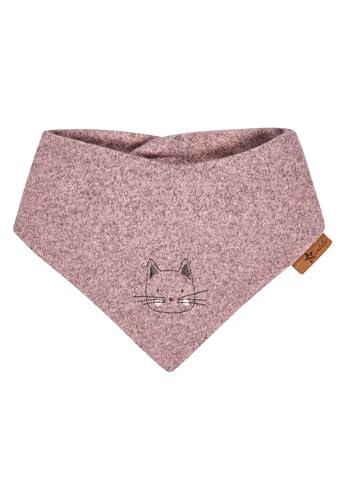 Sterntaler Halstuch aus weichem Jersey mit Katzen-Stickmotiv, gefüttert, mit Klettverschluss - Mädchen Accessoires für Babys und Kleinkinder - weich, elastisch und stilvoll - rosa melange, Gr. 1