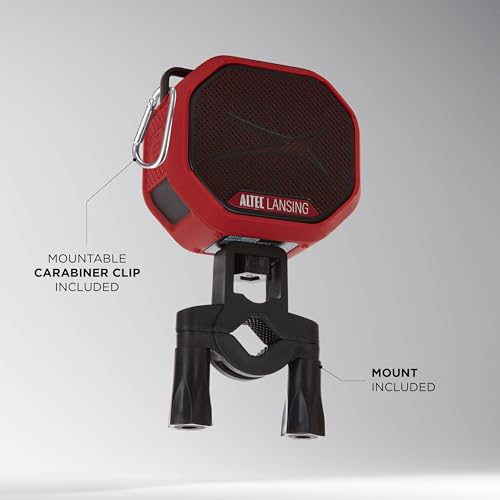 Image of Altec Lansing HYDRATREK Magnetic Bluetooth Speaker, Waterproof IP67, 5W RMS Output, True Wireless Pairing, USB-C Quick Charge, 3.7V 400mAh Battery, Voice Assistant, Perfect for Any Adventure