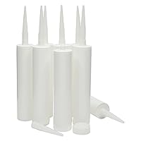 Vista 9 de Bright Creations Paquete de 8 tubos vacíos para calafatear – Cartuchos recargables de 11 onzas – Sellador de azulejos y lechada con dispensador