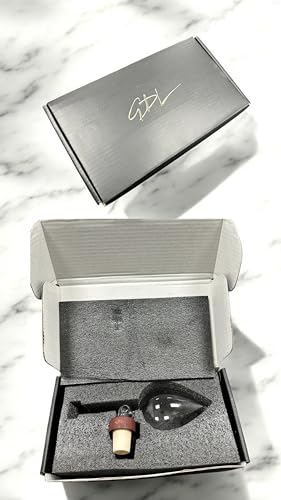 Gdl Wijnkaraf van mondgeblazen glas - Elegant woonaccessoire met wijnbeluchter - geraffineerde cadeau-ideeën, luxe wijnaccessoires voor liefhebbers en wijnliefhebbers - Afbeelding 6