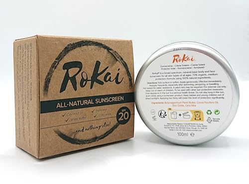 RoKai Natural Mineral Sunscreen SPF20-4 Organic Ingredients with Zinc Oxide, Unscented. Non-Nano, Chemical-Free UV Protection - Image 3