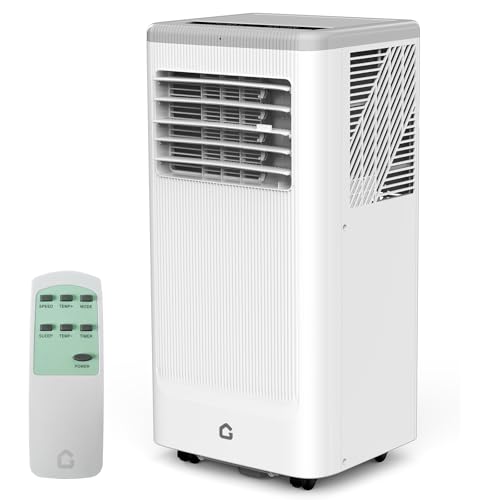Portable Air Conditioner, 8000 BTU Air Conditioner for Bedroom with 3 in-1 Cooling, Fan & Dehumidifier, Auto Swing, 3 Speeds & 24H Timer – Smart/Sle