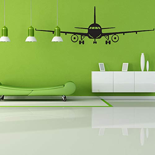 Maklyer Airplane Wall Stickers Diy Airplane Wall Stickers Boys Art Decorative Wallpaper Biplane Silhouette Stickers Suitable For Families Children's Rooms Gifts For Boys #TOP4