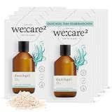 we:care² 8x Duschgel Pulver (Granulat) zum Anrühren Aqua/Marine - 32g ergibt 250ml nachhaltige...