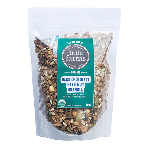 Little Farms Organic Granola - Dark Chocolate Hazelnut 400g (1 pack)