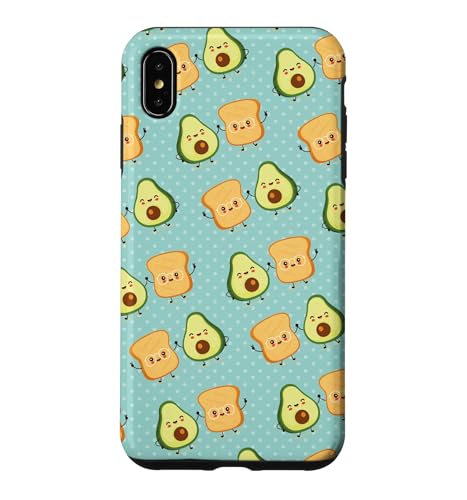 Cute Girls Funny Anime Kawaii Food Avocado Toast Bread Lover �X�}�z�P�[�X iPhone XS Max �p
