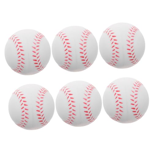 KESYOO 6Pcs Foam Training Baseballs Soft and Safe Balls for Hitting Practice Softball Drills Indoor and Outdoor Training Sessions