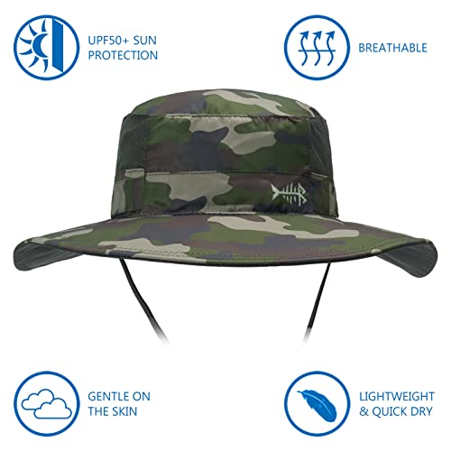 Image of BASSDASH UPF 50+ Sun Fishing Hat Water Resistant with Detachable Neck Flap