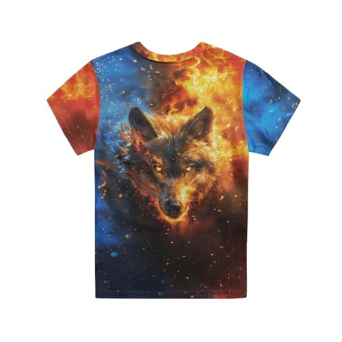 GIFTPUZZ Kids Crewneck Tees Shirts Casual Sport Pullover Tshirts Girls Boys Short Sleeve Tops Size 3-16 Years2