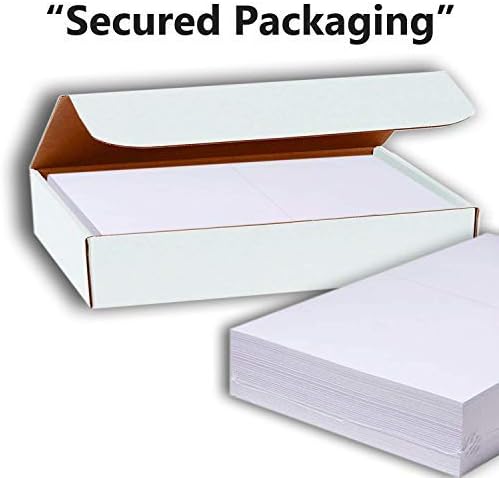 Miniatura 4 de Hamilco Tarjetas en blanco plegadas de 5 12 x 8 12 pulgadas, papel de cartulina blanco con puntuaciones, cubierta de 80 libras, paquete de 100