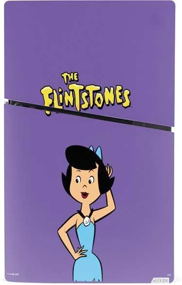 Skinit Decal Gaming Skin Compatible with PS5 Slim Digital Edition Console - Officially Licensed The Flinstones Betty Rubble Design