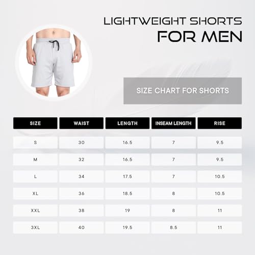 Image of Men's Shorts for Gym, Stretchable Running Shorts, Quick Dry Athletic Shorts, Lightweight Sports Shorts for Men for Workouts, Yoga