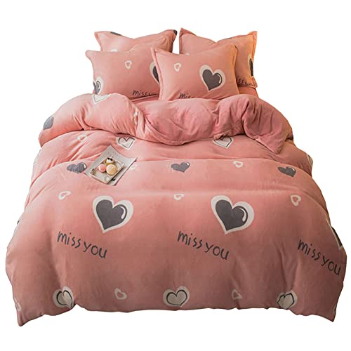 Housse de couette rose Queen 200x230 créant un cocon apaisant