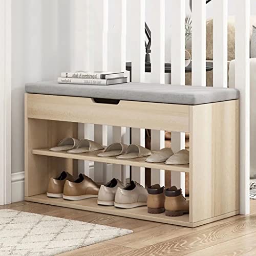 Banc de rangement pour chaussures d'entrée pour organiser bottes et clés