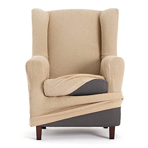 Housse élastique Troya Mod/8 pour fauteuil à oreilles avec ajustement extensible - 8