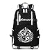 YOYOSHome - Mochila de anime japonés, ideal para portátil o colegio, se ilumina en la oscuridad Negro Danganronpa 1 L