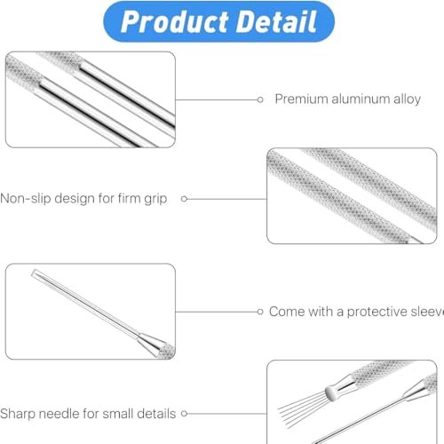 QEXUJOW Lehrmaterialien Insekten Insektennadel, Vintage-Schmucknadel, Edelstahl, Labor für Entomologie, Isolierung und Schmetterlingssammlung (3 Stück)