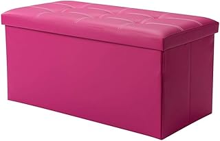 Foot Stool Footrest Storage Stool - Rectangular Folding Bed end Stool Storage Stool Multifunctional Storage Stool Stool Changing his Shoes Stool seat 85L (76 * 3