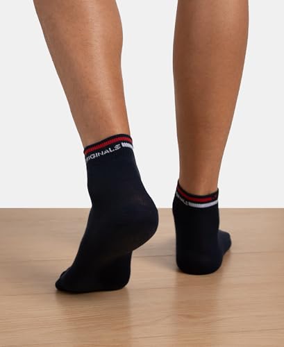 Image of Jockey 7002 Men Compact Cotton Elastane Stretch Ankle Length Socks with StayFresh Treatment (Pack of 2)