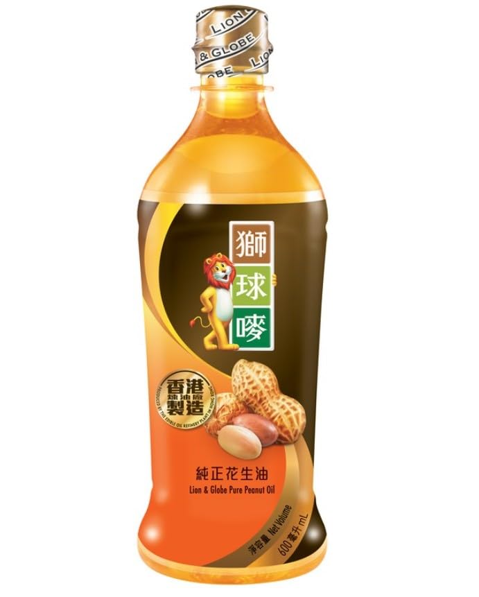 WaNaHong Lion & Globe Peanut Oil | Healthy and Nutrious Cooking Oil (600mL)