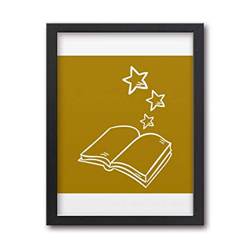 offbb Marco de pintura artística con estrellas de conocimiento, para decoración de exposiciones, decoración del hogar