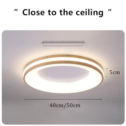 Plafonnier LED moderne 3000K-6500K variable avec télécommande pour chambre