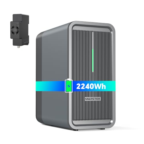 Marstek B2500 Balkonkraftwerk mit Speicher &Smart Meter,2240Wh LiFePO4 Akku,2 MPPT, 1600W...