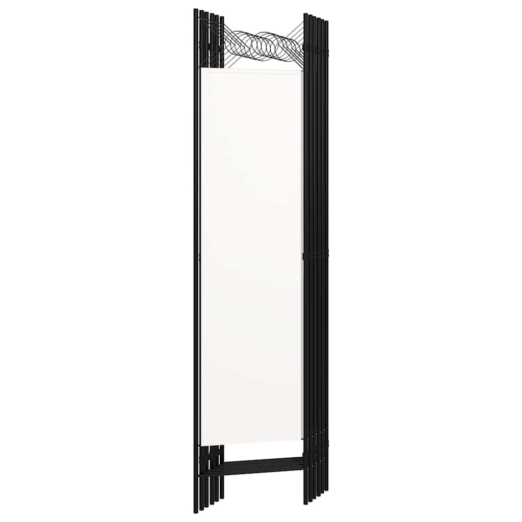 Lot de 6 séparateurs de pièce - Blanc - 240 x 180 cm - Autoportant - Pliable - Brise-vue - Décoration pour salon, chambre à coucher, bureau, balcon, jardin