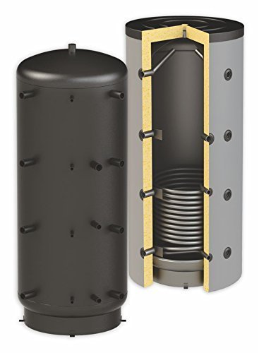 Moderno argento Memoria buffer 1000L con uno scambiatore di calore inferiore 3,2 M2 con isolamento 100 mm