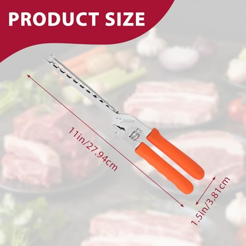 Rib Membrane Removal Tool - High Duty Premium Stainless Steel BBQ Prep Kit for Effortless Grilling, Membrane Remover for Ribs by Aylthyo - Used condition - Image 5