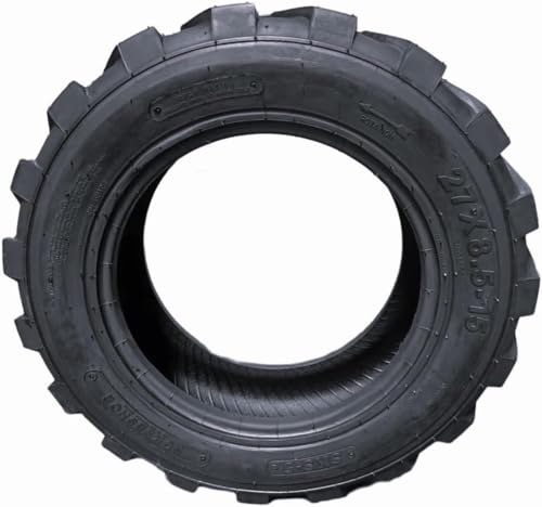 New HORSESHOE 27x8.50-15 12 Ply Skid Steer Loader Tubeless Tire w/Rim-Guard Super Duty F Load 27x8.5-15 NHS SKS1 L2/G2 T168 - Thumbnail 4
