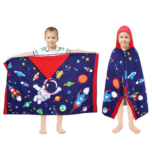100% Cotone Poncho da Bagno per Bambini Morbido e Assorbente, Asciugamano da Spiaggia per Bambini...