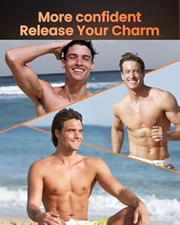 kurtmark Regolabarba da uomo, ricaricabile, elettrico, con pettine regolabile (1-20 mm), senza fili, con aspirapolvere integrato per viso, basette