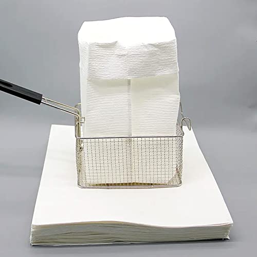 Filtri dell'olio per friggitrice, sacchetto di carta per filtro dell'olio per cibi fritti, fibra di cotone ecologica, ideale per ristoranti, bar, camion alimentari e uso domestico