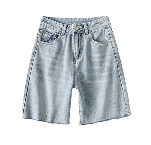 Short en jean femme taille haute avec poches pour un look estival