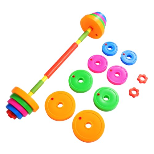 Sosoport 2 Piezas Juguetes Con Mancuernas Barra De Gimnasio Para Los Hacen Ejercicio Con Peso Los Hacen Ejercicio Con Mancuernas Peso Con Mancuernas El Plastico