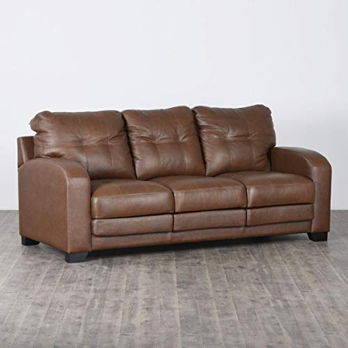 Image of Home Centre Vista Textured Three Seater Leather Sofa