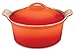 Le Creuset Stoneware Heritage Covered Round Casserole, 3-Quart, Flame