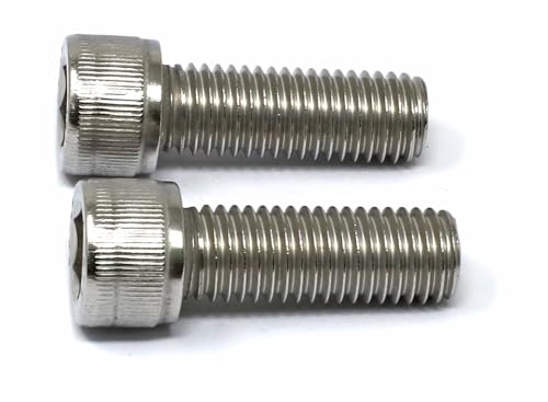 Image of iexcell 2 Pcs M14 x 40mm Thread Pitch 2 mm Stainless Steel 304 Hex Socket Head Cap Screws Bolts Kit